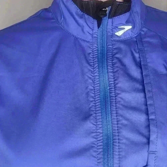 Brooks Jacket Womens Size Small Blue Athletic Lightweight Full Zip Running - Picture 11 of 12